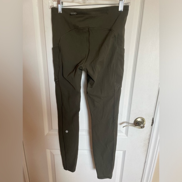 Lululemon khaki legging sz 6 - Picture 2 of 3